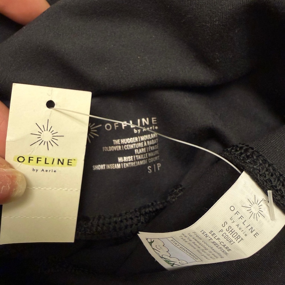 NWT- Offline By Aerie The Hugger Foldover Flare Leggings size:‎ S - Picture 8 of 9